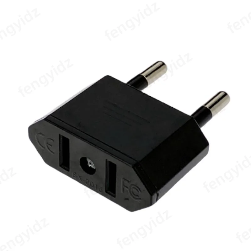 American China To EU Europe Travel Power Adapter 2 pin US To EU Plug Adapter