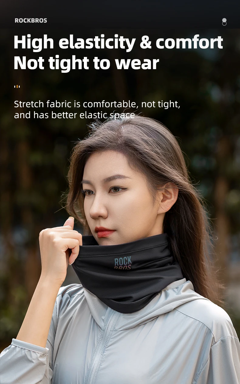 ROCKBROS Winter Keep Warm Cycling Face Mask Fleece Hiking Camping Ski Balaclava Neck Scarf Windproof MTB Road Bicycle Bike Mask
