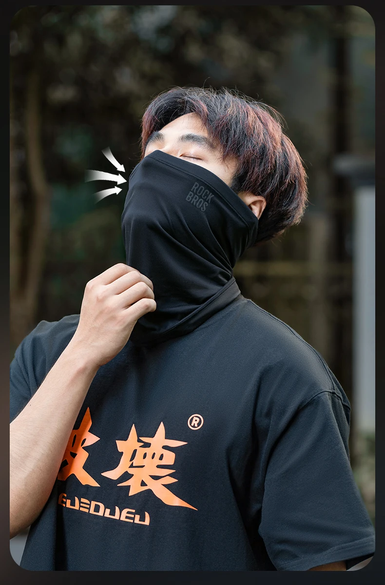 ROCKBROS Winter Keep Warm Cycling Face Mask Fleece Hiking Camping Ski Balaclava Neck Scarf Windproof MTB Road Bicycle Bike Mask
