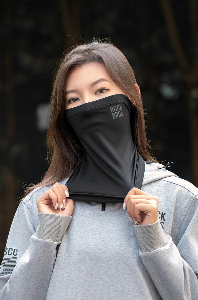 ROCKBROS Winter Keep Warm Cycling Face Mask Fleece Hiking Camping Ski Balaclava Neck Scarf Windproof MTB Road Bicycle Bike Mask