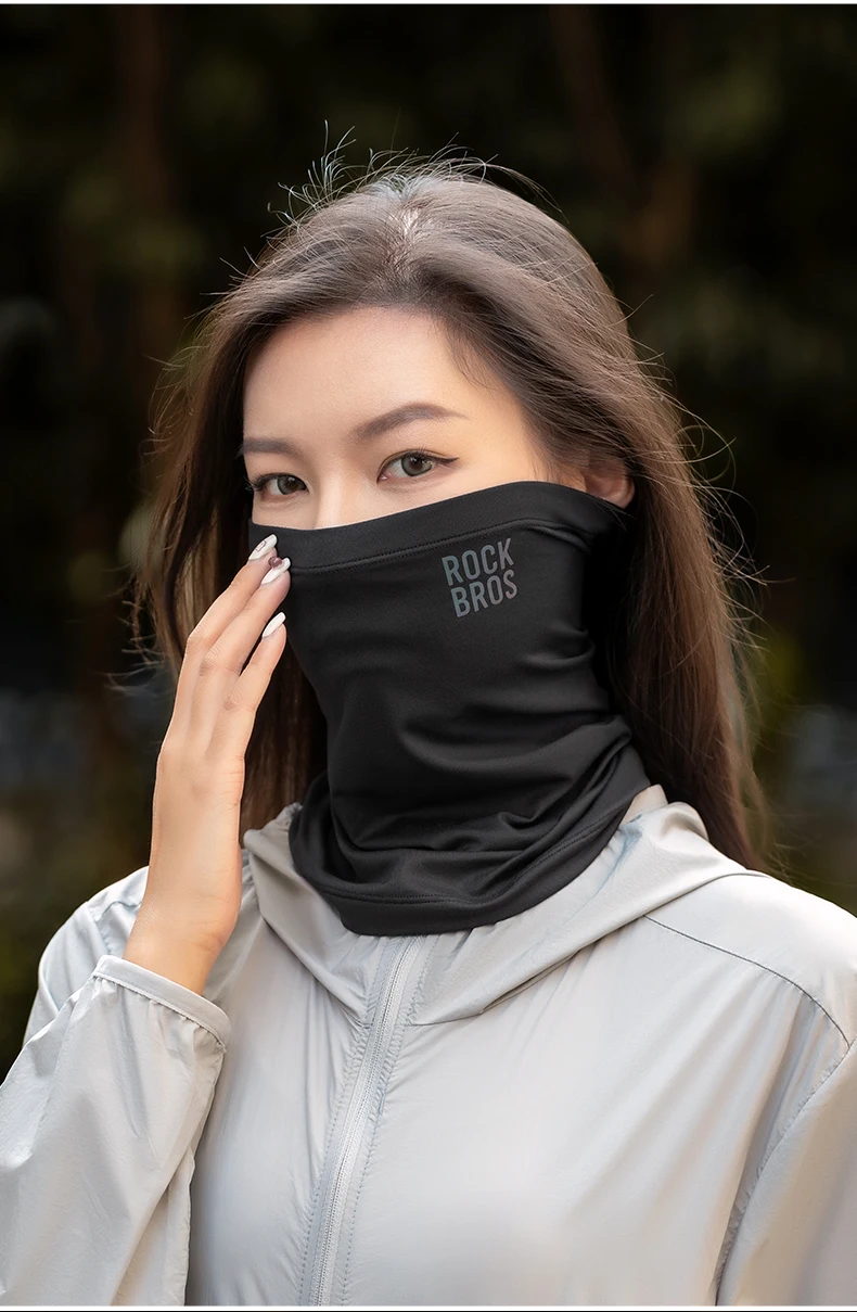 ROCKBROS Winter Keep Warm Cycling Face Mask Fleece Hiking Camping Ski Balaclava Neck Scarf Windproof MTB Road Bicycle Bike Mask