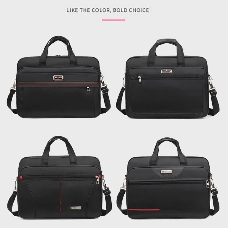 High-Capacity Business Briefcase - Laptop & Document Organizer Bag for Office & Weekend Travel (Durable Storage Solution)