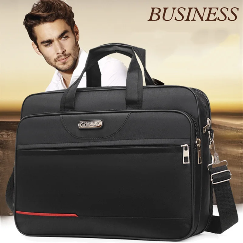High-Capacity Business Briefcase - Laptop & Document Organizer Bag for Office & Weekend Travel (Durable Storage Solution)