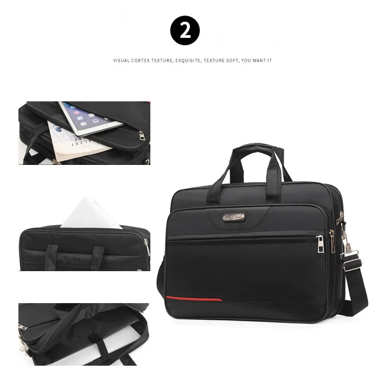 High-Capacity Business Briefcase - Laptop & Document Organizer Bag for Office & Weekend Travel (Durable Storage Solution)