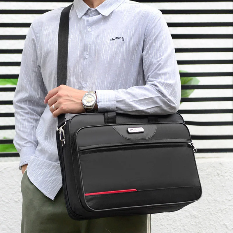 High-Capacity Business Briefcase - Laptop & Document Organizer Bag for Office & Weekend Travel (Durable Storage Solution)