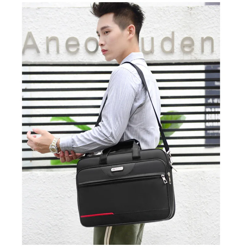 High-Capacity Business Briefcase - Laptop & Document Organizer Bag for Office & Weekend Travel (Durable Storage Solution)