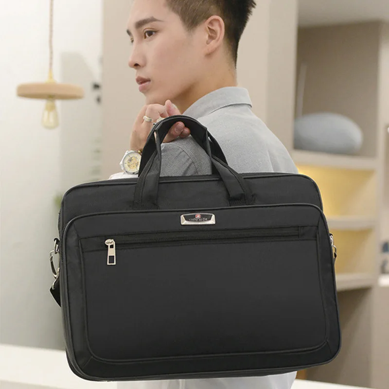 High-Capacity Business Briefcase - Laptop & Document Organizer Bag for Office & Weekend Travel (Durable Storage Solution)