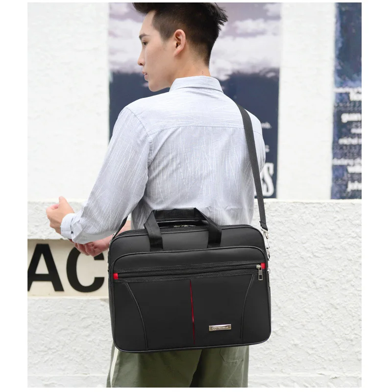 High-Capacity Business Briefcase - Laptop & Document Organizer Bag for Office & Weekend Travel (Durable Storage Solution)