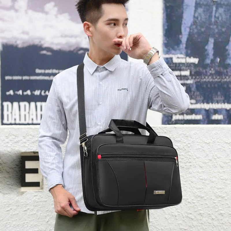High-Capacity Business Briefcase - Laptop & Document Organizer Bag for Office & Weekend Travel (Durable Storage Solution)