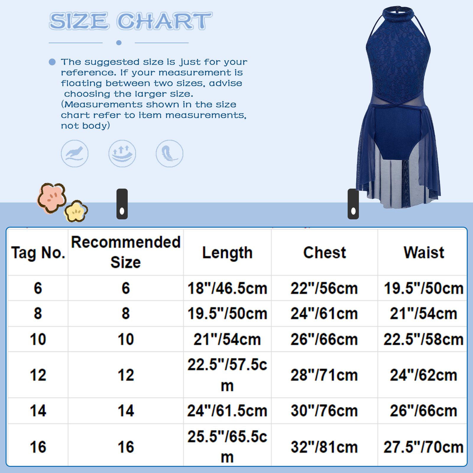 Kids Girls Sleeveless Ballet Dance Dress Lace Floral Mesh Skirted Leotard Gymnastics Modern Contemporary Lyrical Dance Clothes