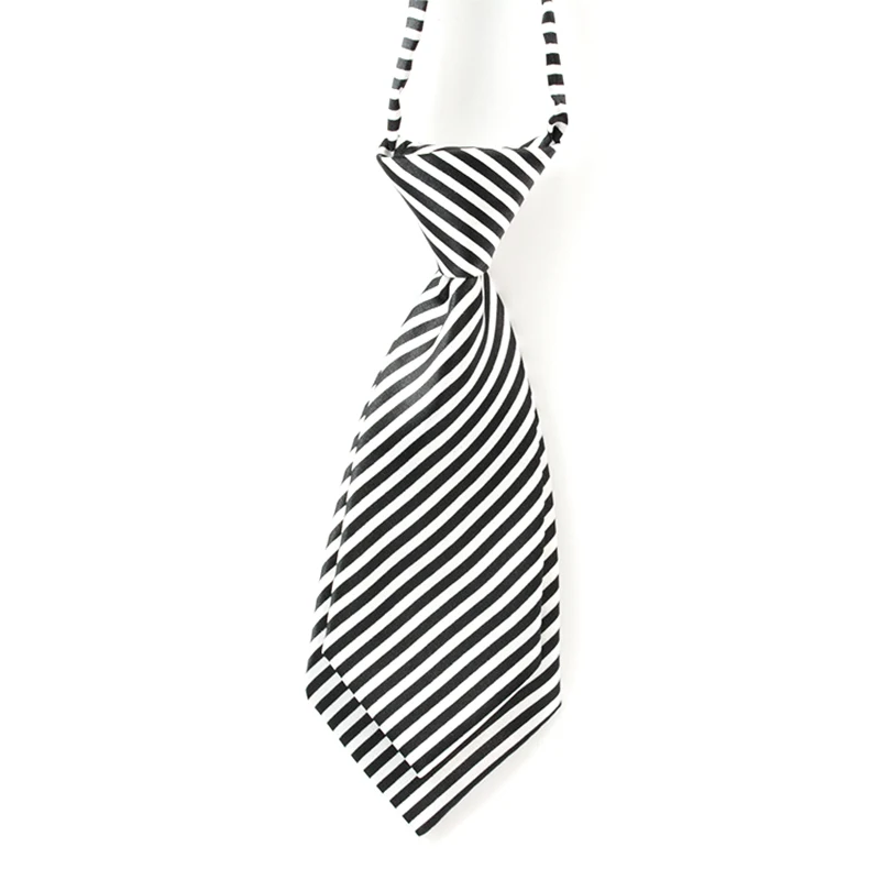 Striped 7cm Women Small Neckties Boys Children Bow Ties For Men Bank Hotel Restaurant Business Suits Uniform Neckwear Accessory