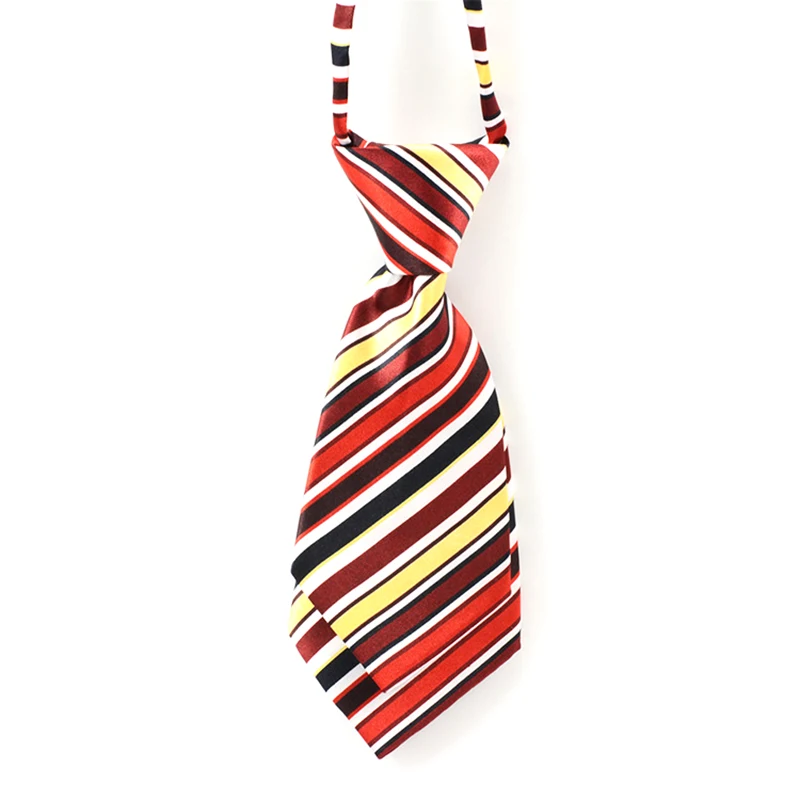 Striped 7cm Women Small Neckties Boys Children Bow Ties For Men Bank Hotel Restaurant Business Suits Uniform Neckwear Accessory