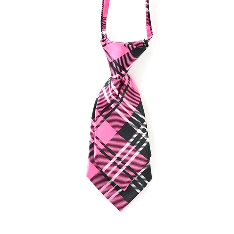 Striped 7cm Women Small Neckties Boys Children Bow Ties For Men Bank Hotel Restaurant Business Suits Uniform Neckwear Accessory