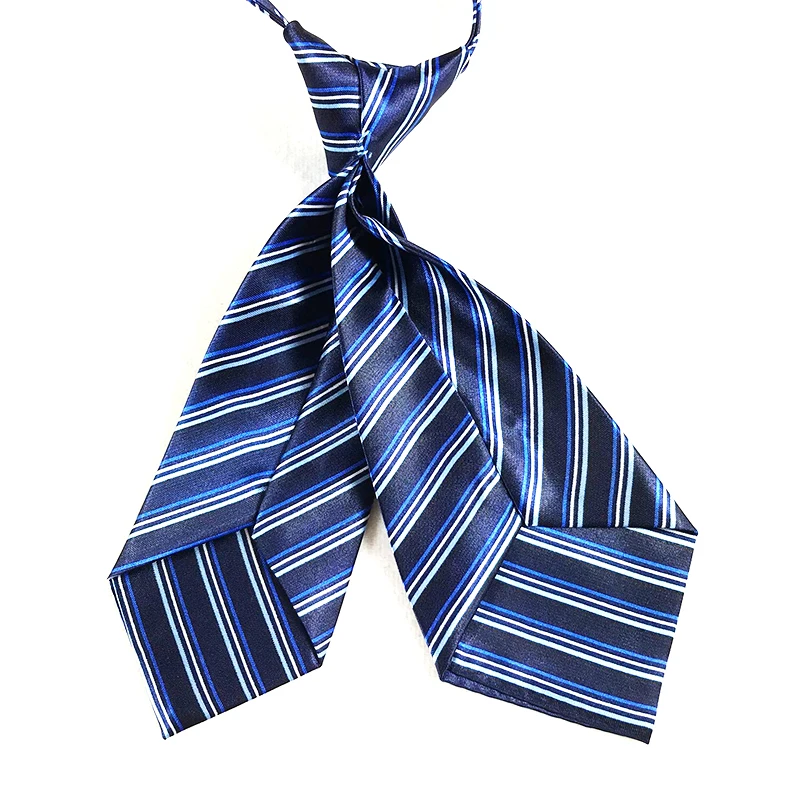 Striped 7cm Women Small Neckties Boys Children Bow Ties For Men Bank Hotel Restaurant Business Suits Uniform Neckwear Accessory