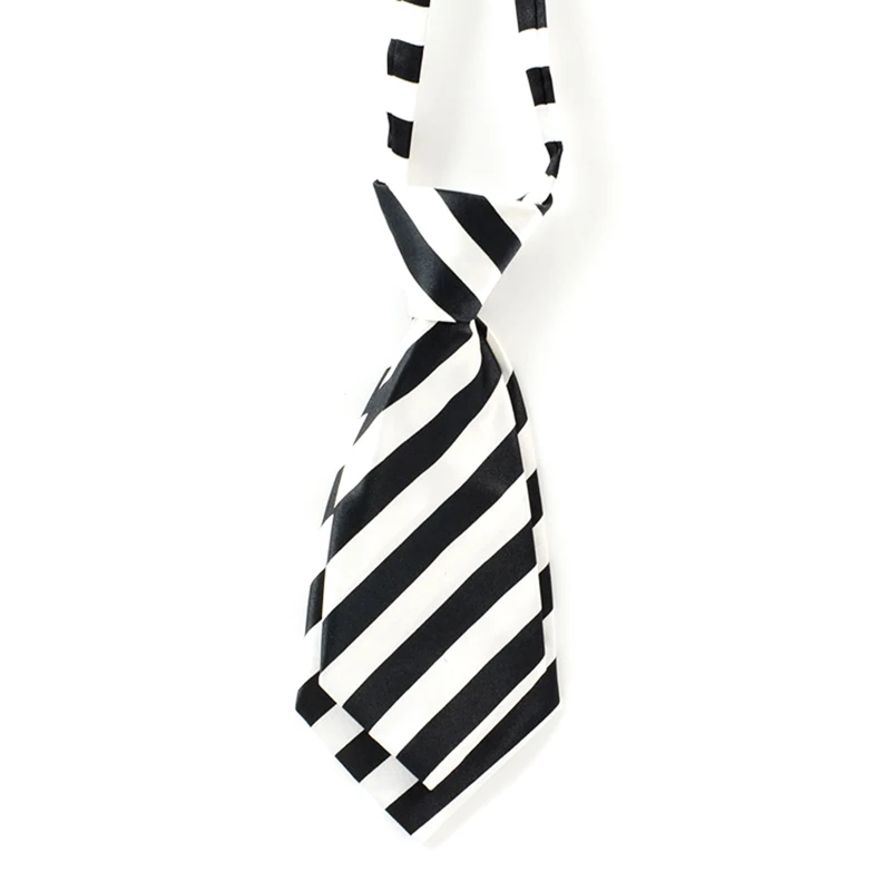 Striped 7cm Women Small Neckties Boys Children Bow Ties For Men Bank Hotel Restaurant Business Suits Uniform Neckwear Accessory