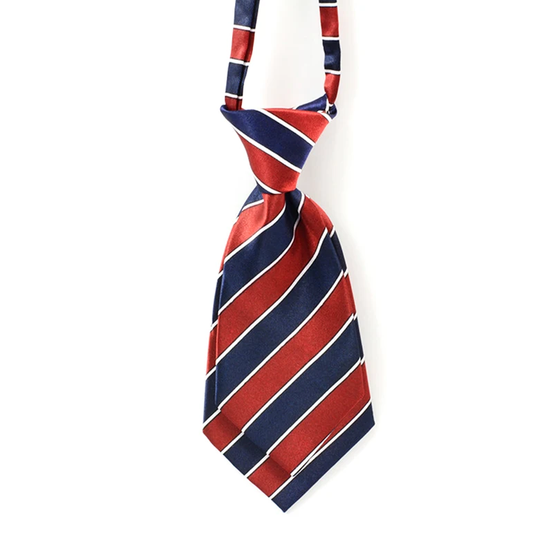 Striped 7cm Women Small Neckties Boys Children Bow Ties For Men Bank Hotel Restaurant Business Suits Uniform Neckwear Accessory
