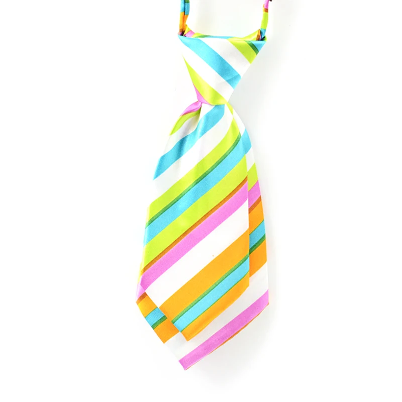 Striped 7cm Women Small Neckties Boys Children Bow Ties For Men Bank Hotel Restaurant Business Suits Uniform Neckwear Accessory