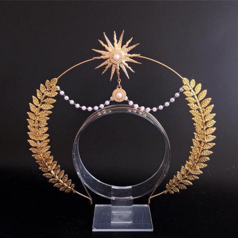 Angel Feather Wings Gothic Lolita Virgin Halo Crown Headband Vintage Church Mary Baroque Tiara Cosplay Kawaii Accessories
