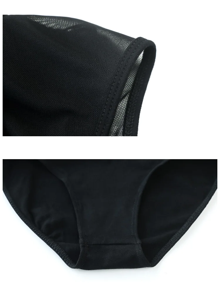 Ballet Leotards for Women Adult Mesh Splice 3/4 Sleeve Dance Bodysuit Black Gymnastics Leotards Cotton Spandex Ballet Bodysuits