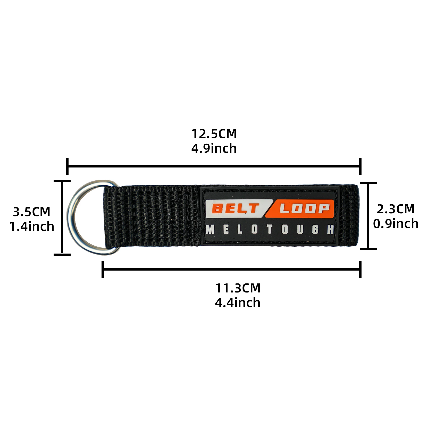 MELOTOUGH Suspender Loop Attachment Suspenders Straps Belt Padder Tool Belt Loop fit 2.25 inch Tool Belt Connectors 4 pack