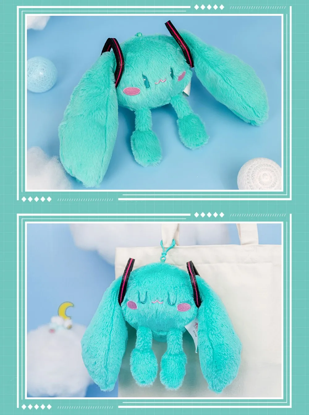 Official Anime Miku Itabag Cosplay Hatsune Ita Bag Plush Backpack Women DIY Bag School Student Men Velvet Crossbody Shoulder Bag