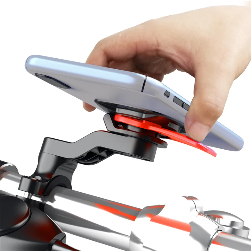 Motorcycle Bicycle Phone Holder Absorber Cellphone Stand Adjustable Bike Support MTB Handlebar Lock Anti-shake Damper Accessorie