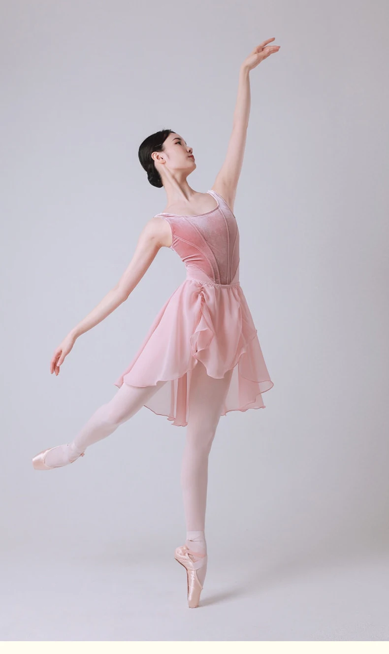 Tights Ballet Dance Suit Female Velvet Body Suit Teacher Special Exercise Suit Adult Gymnastics One-Piece Suit