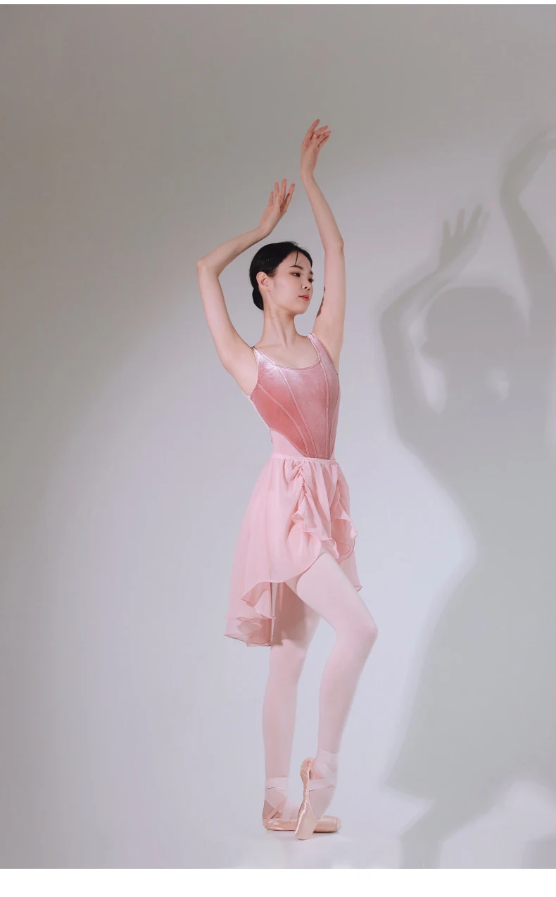 Tights Ballet Dance Suit Female Velvet Body Suit Teacher Special Exercise Suit Adult Gymnastics One-Piece Suit
