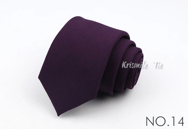 15color New Men's Polyester Bamboo Fiber Tie Classic Solid Color Cool Tone Business Skinny Thin Necktie Wedding Slim Men Ties