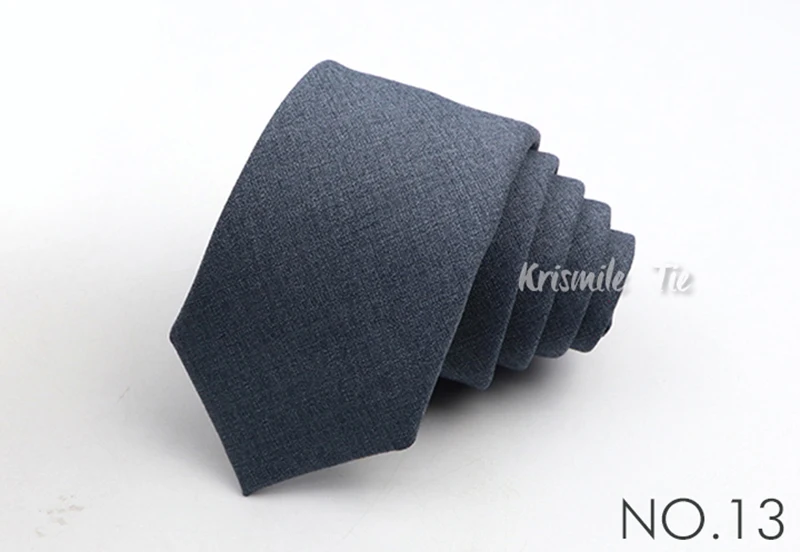 15color New Men's Polyester Bamboo Fiber Tie Classic Solid Color Cool Tone Business Skinny Thin Necktie Wedding Slim Men Ties
