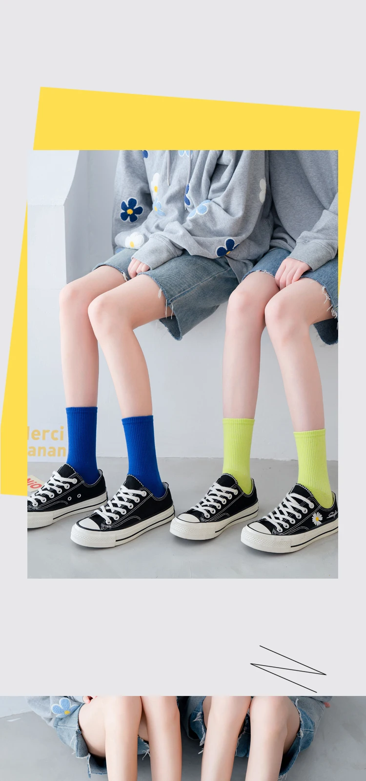CHAOZHU Ins Fashion 40+ Colors Combed Cotton Skateboard Women Men Socks Unisex Stretch Soft 4 Seasons Fit Basic Daily Sock