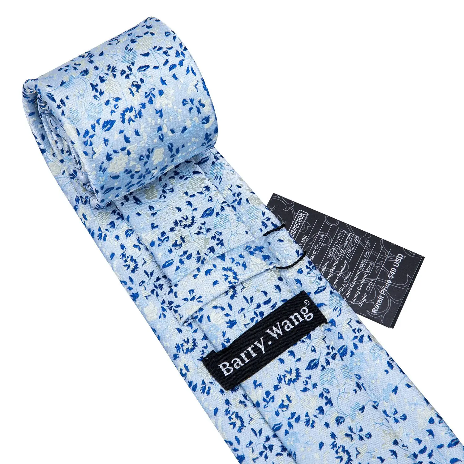 Red Print Men Tie Set Silk Jacquard Floral Wedding Business Necktie Handkerchief Cufflinks 30 Colours Luxury Gift Barry.Wang