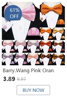 Red Print Men Tie Set Silk Jacquard Floral Wedding Business Necktie Handkerchief Cufflinks 30 Colours Luxury Gift Barry.Wang