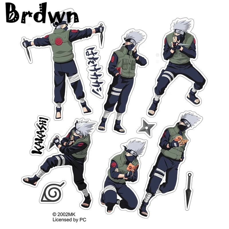 Brdwn NARUTO Hatake Kakashi Haruno Sakura Uchiha Sasuke Official Authorization Cosplay Stickers Paster