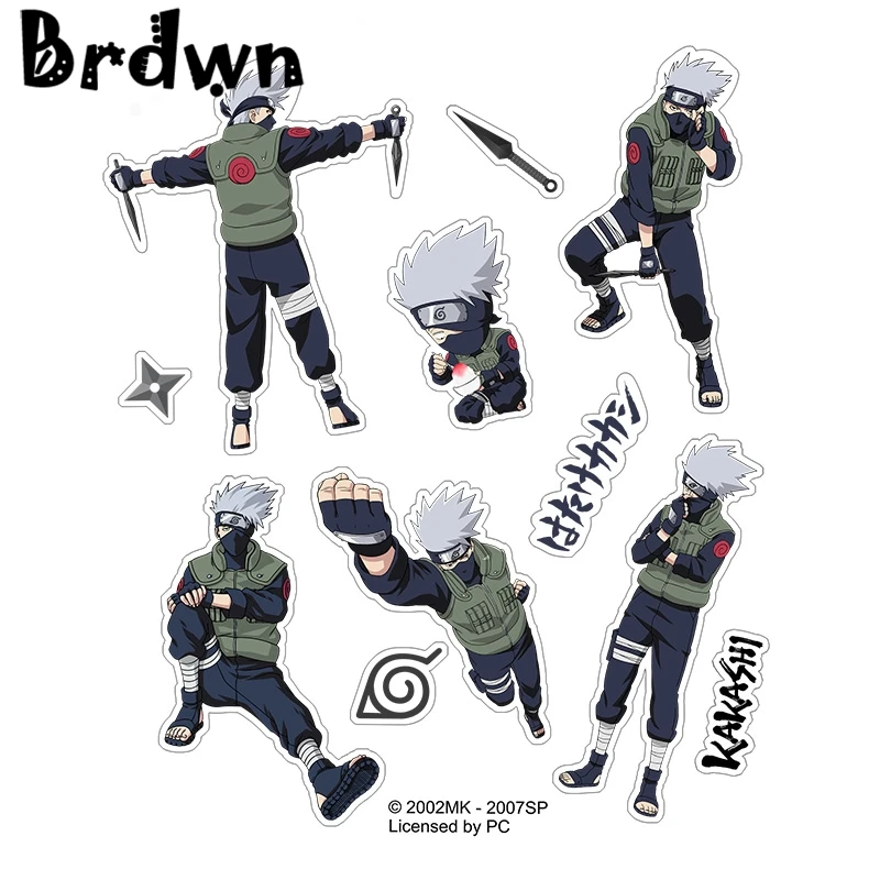 Brdwn NARUTO Hatake Kakashi Haruno Sakura Uchiha Sasuke Official Authorization Cosplay Stickers Paster