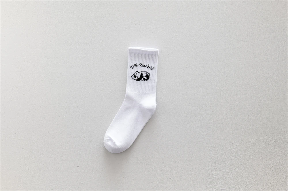 Ins New Autumn Cartoon Bear Panda Rabbit Cactus White Sports Women Soft Cotton Cute Winter Socks Kawaii Hipster Street Graffiti