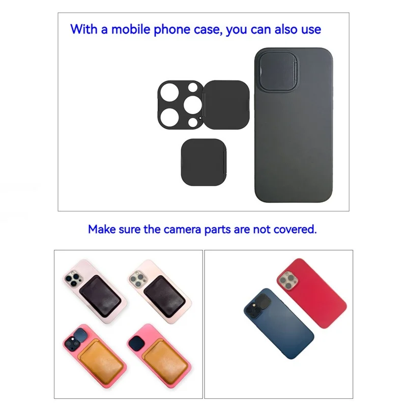 WebCam Cover Phone Back Lens Cover Plastic Privacy Protector Protective Camera Lens Case For iPhone 17 16 15 14 13 12 11 Pro Max