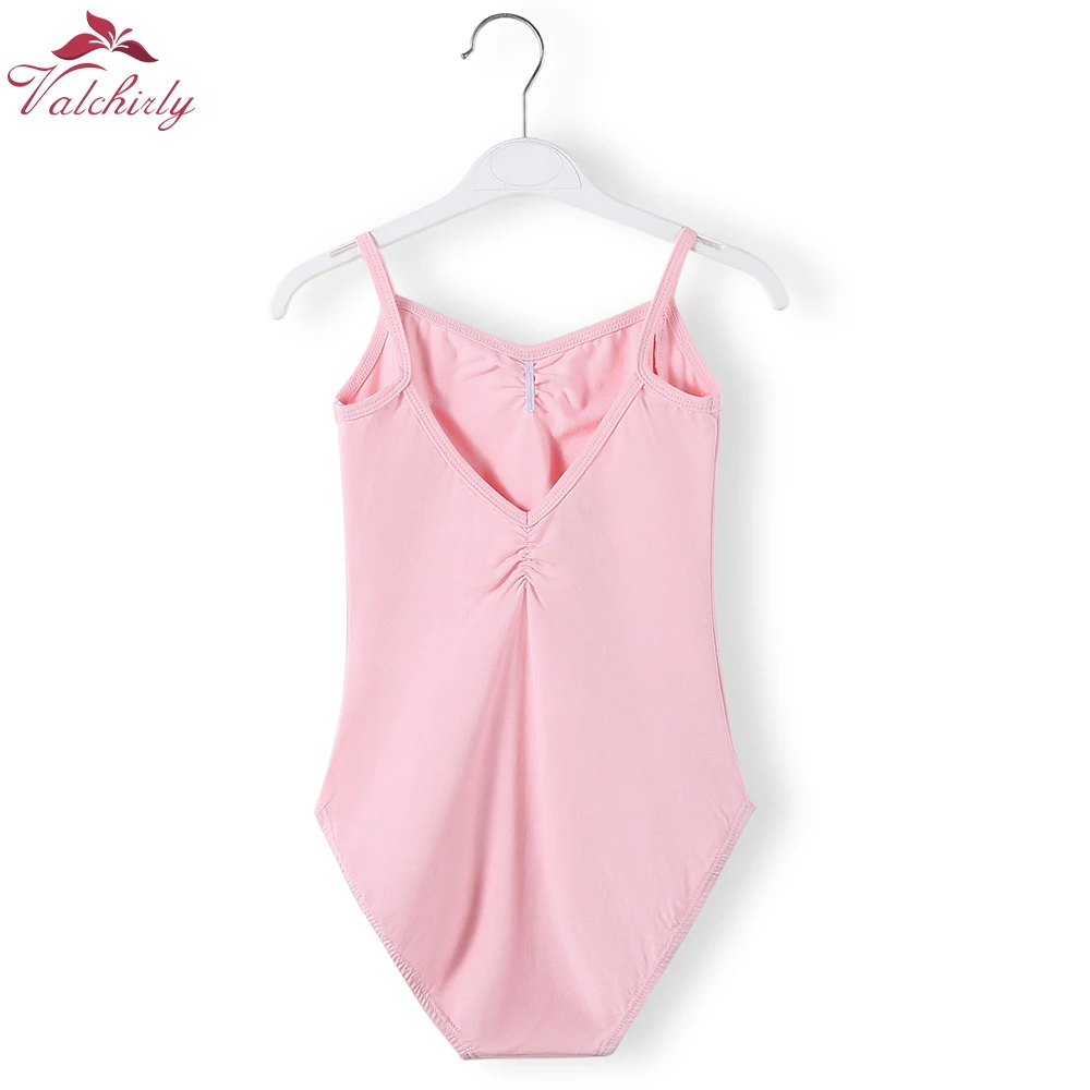 Kids Cotton Ballet Bodysuit Leotard Blue Girls Ballerina Dance Costume Clothing
