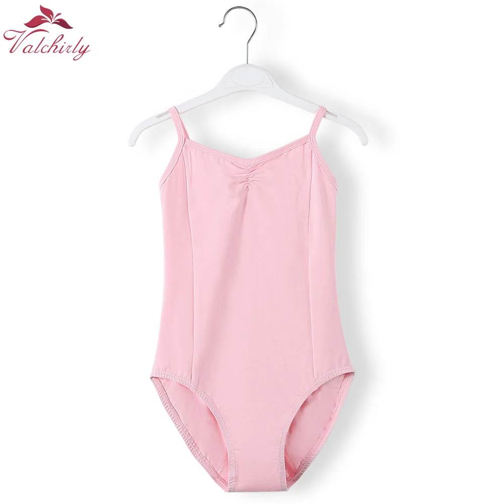 Kids Cotton Ballet Bodysuit Leotard Blue Girls Ballerina Dance Costume Clothing