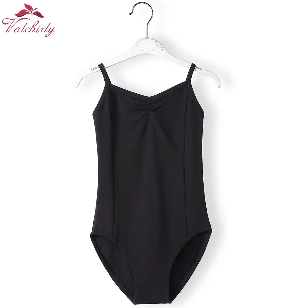Kids Cotton Ballet Bodysuit Leotard Blue Girls Ballerina Dance Costume Clothing