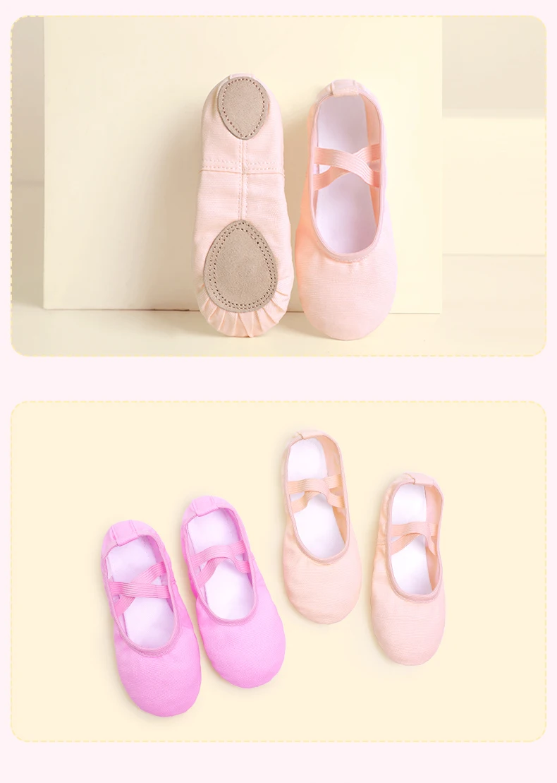 Girls Kids Pointe Shoes Dance Slippers High Quality Ballerina Practice Shoe For Ballet 6 color Ballet Dancer Professional Shoe