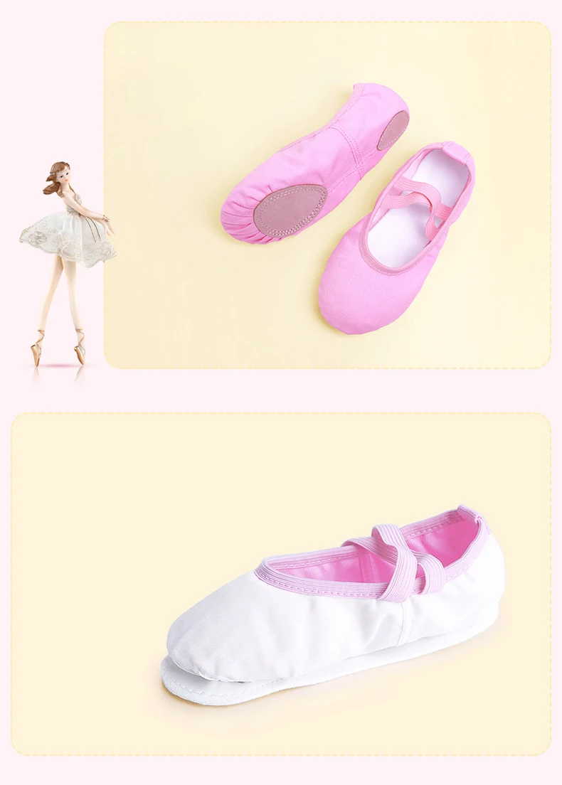 Girls Kids Pointe Shoes Dance Slippers High Quality Ballerina Practice Shoe For Ballet 6 color Ballet Dancer Professional Shoe
