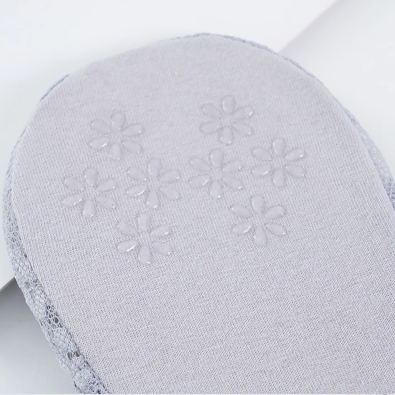 1/2 Pairs Women Lace Cotton Invisible No Show Socks Non-slip Summer Solid Color Short Socks Fashion Ankle Thin Slipper Socks