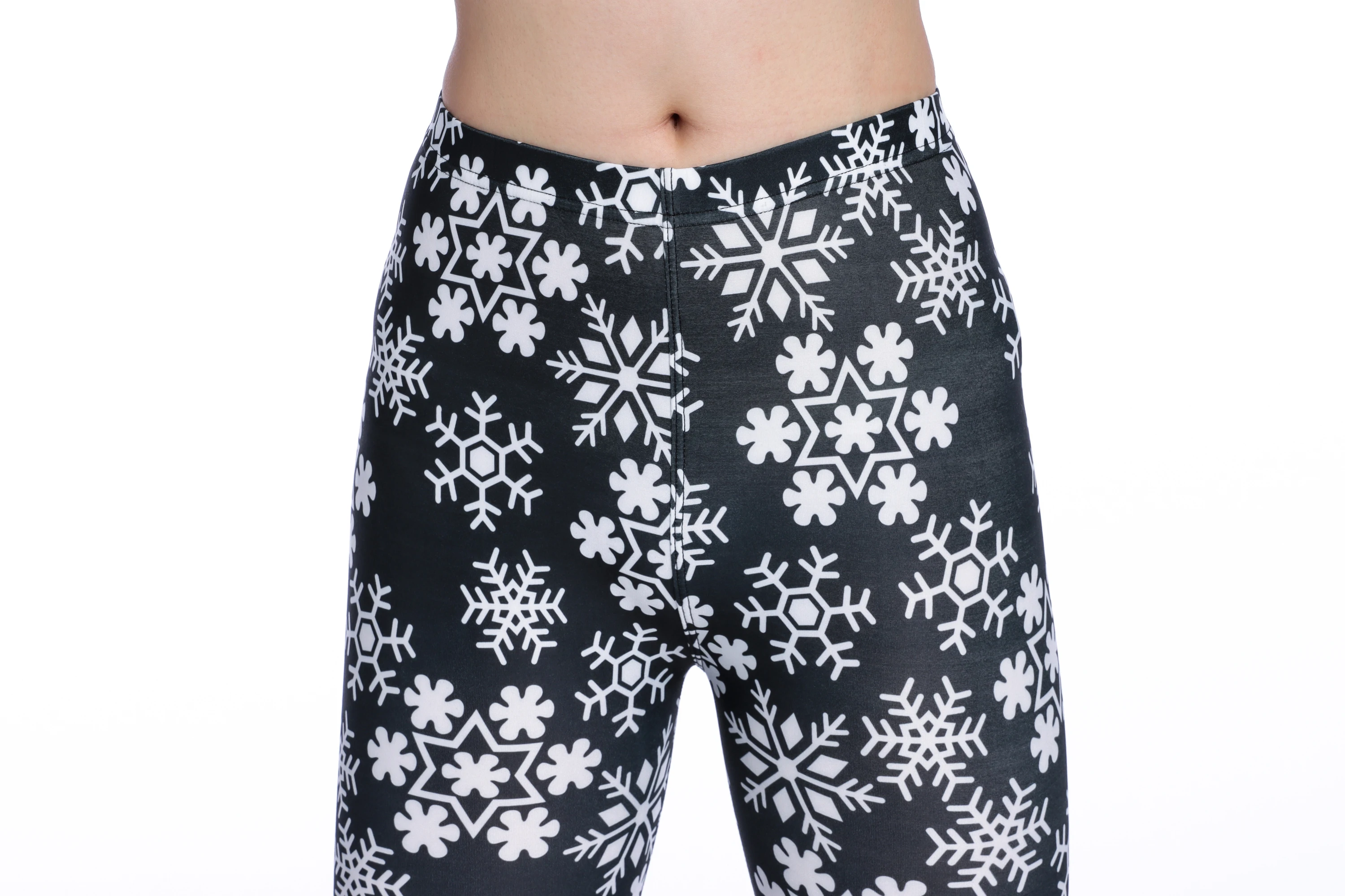 Women Leggings High Waist Cartoon Comic Beauty Print Trousers Soft Female Casual Elastic Pant