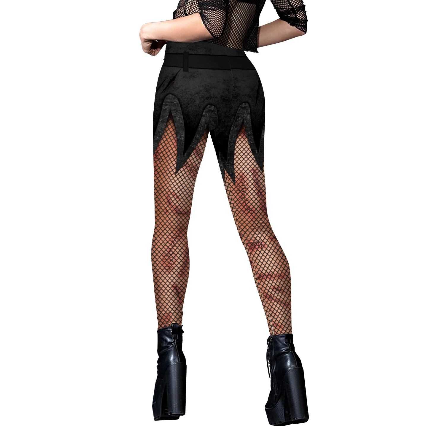 VIP FASHION Skeleton Women Leggings Cosplay Sexy Elastic Skinny Pants Holloween Costume 3D Printed Workout Fitness Leggings