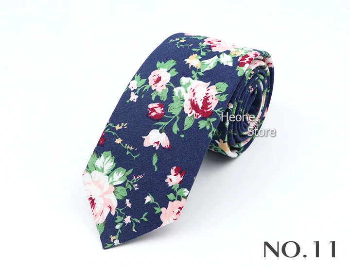 New Floral Elegant Tie For Men Women 100% Cotton Beautiful Flower Paisley Necktie Narrow Skinny Cravat Wedding Casual Corbatas