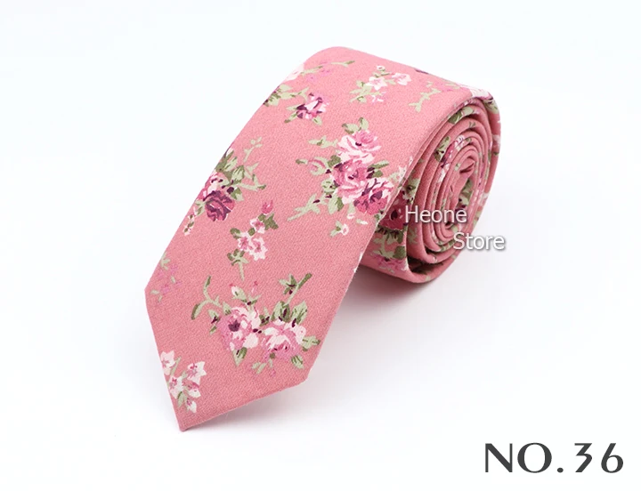 New Floral Elegant Tie For Men Women 100% Cotton Beautiful Flower Paisley Necktie Narrow Skinny Cravat Wedding Casual Corbatas