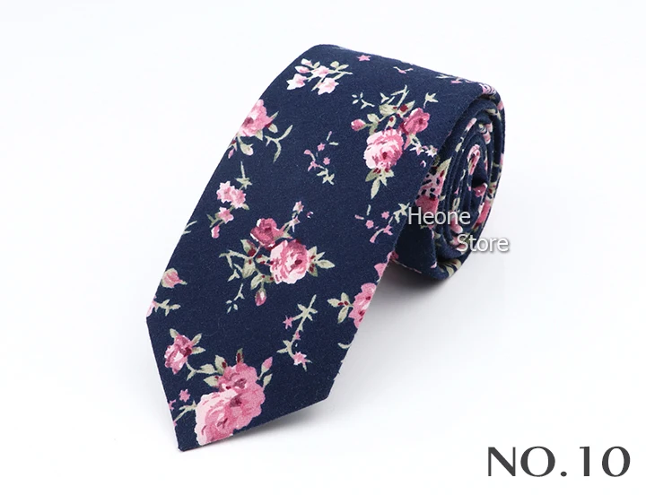 New Floral Elegant Tie For Men Women 100% Cotton Beautiful Flower Paisley Necktie Narrow Skinny Cravat Wedding Casual Corbatas