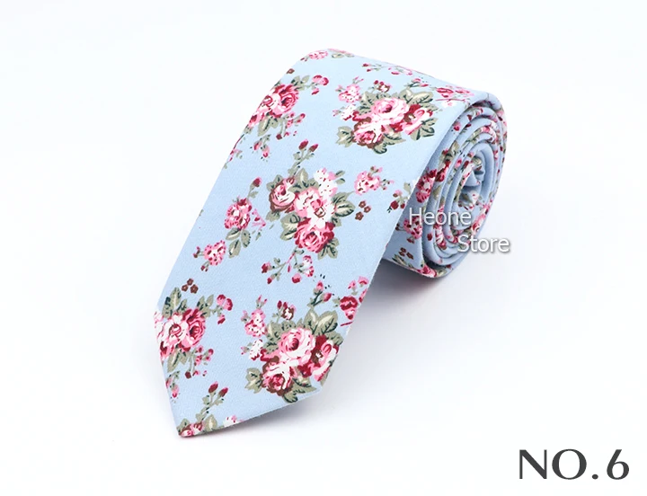 New Floral Elegant Tie For Men Women 100% Cotton Beautiful Flower Paisley Necktie Narrow Skinny Cravat Wedding Casual Corbatas