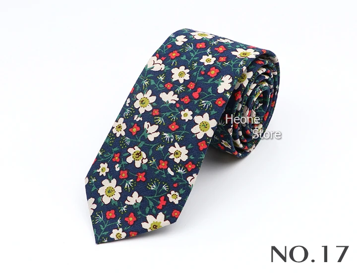 New Floral Elegant Tie For Men Women 100% Cotton Beautiful Flower Paisley Necktie Narrow Skinny Cravat Wedding Casual Corbatas